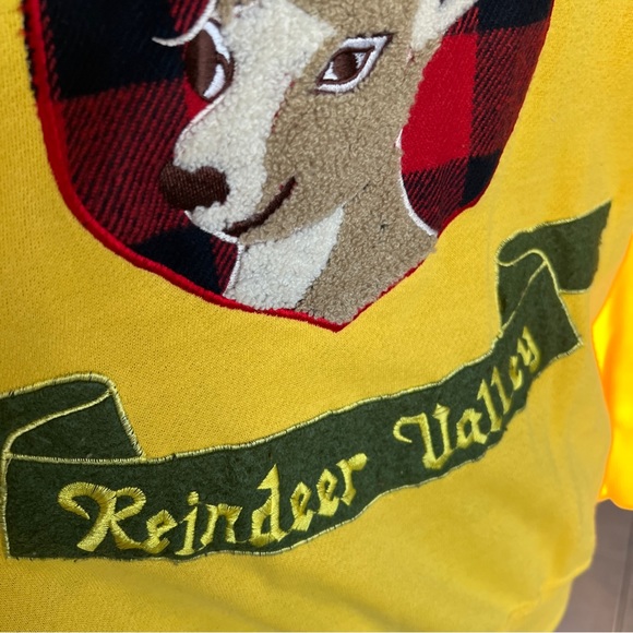 VINTAGE POLO CHRISTMAS SWEATER REINDEER UGLY CHRISTMAS SWEATER NOVELTY MEDIUM - Picture 4 of 11